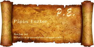 Pipis Eszter névjegykártya